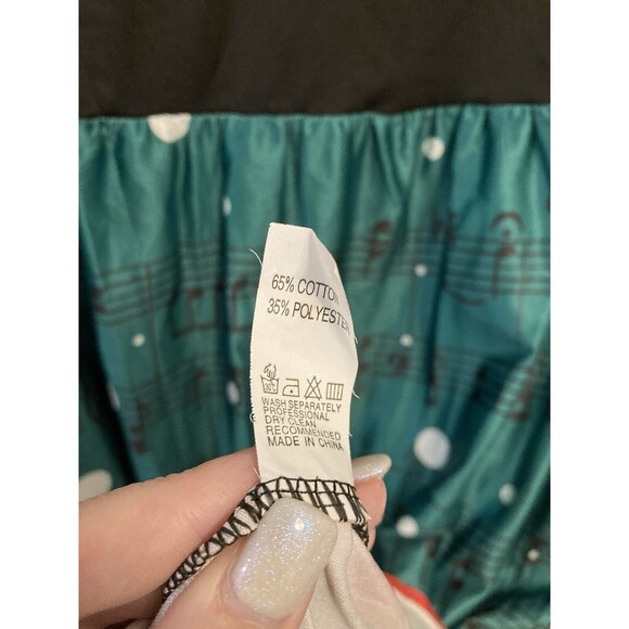 Moking Top Women's Holiday Cat Dress Knee Length Multicolor V-Neck Plus "3XL" - Picture 11 of 14